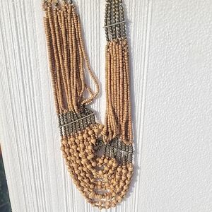 Elegant Brown Beaded Necklace